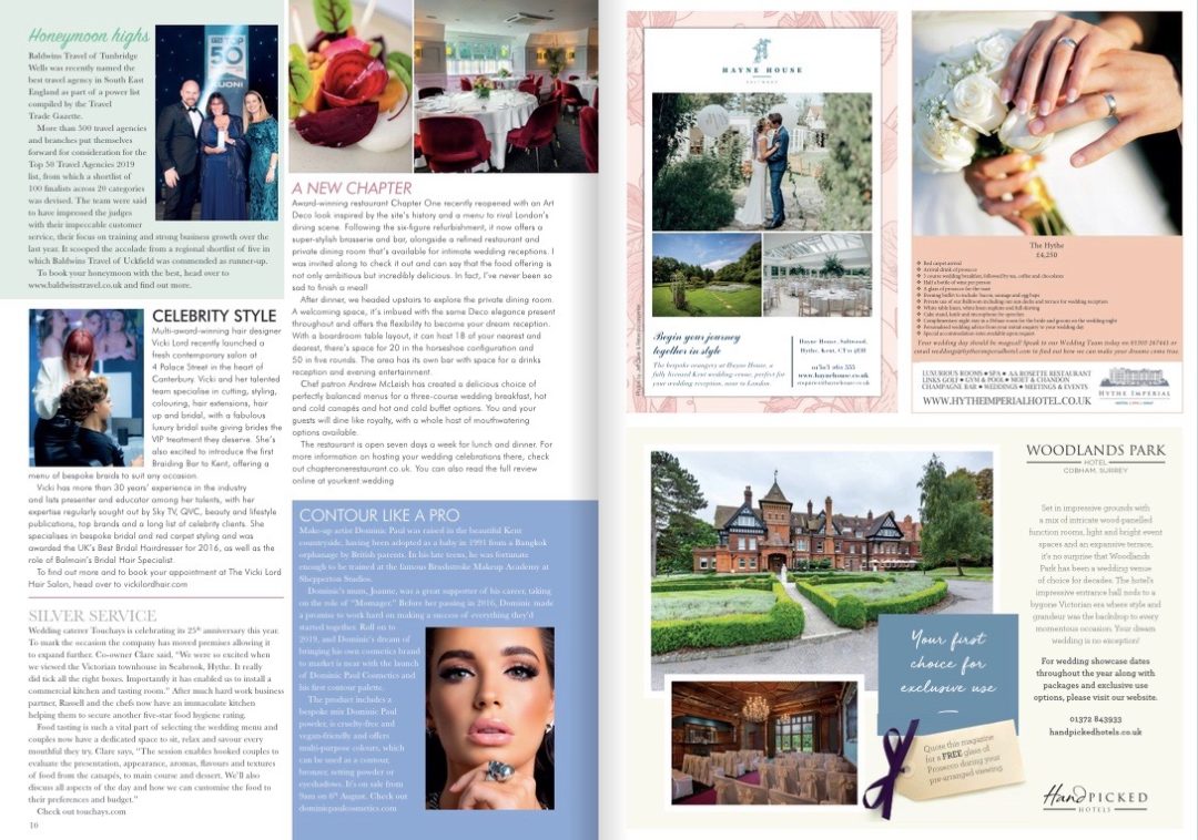 Kent Country Wedding Magazine Dominic Paul Cosmetics