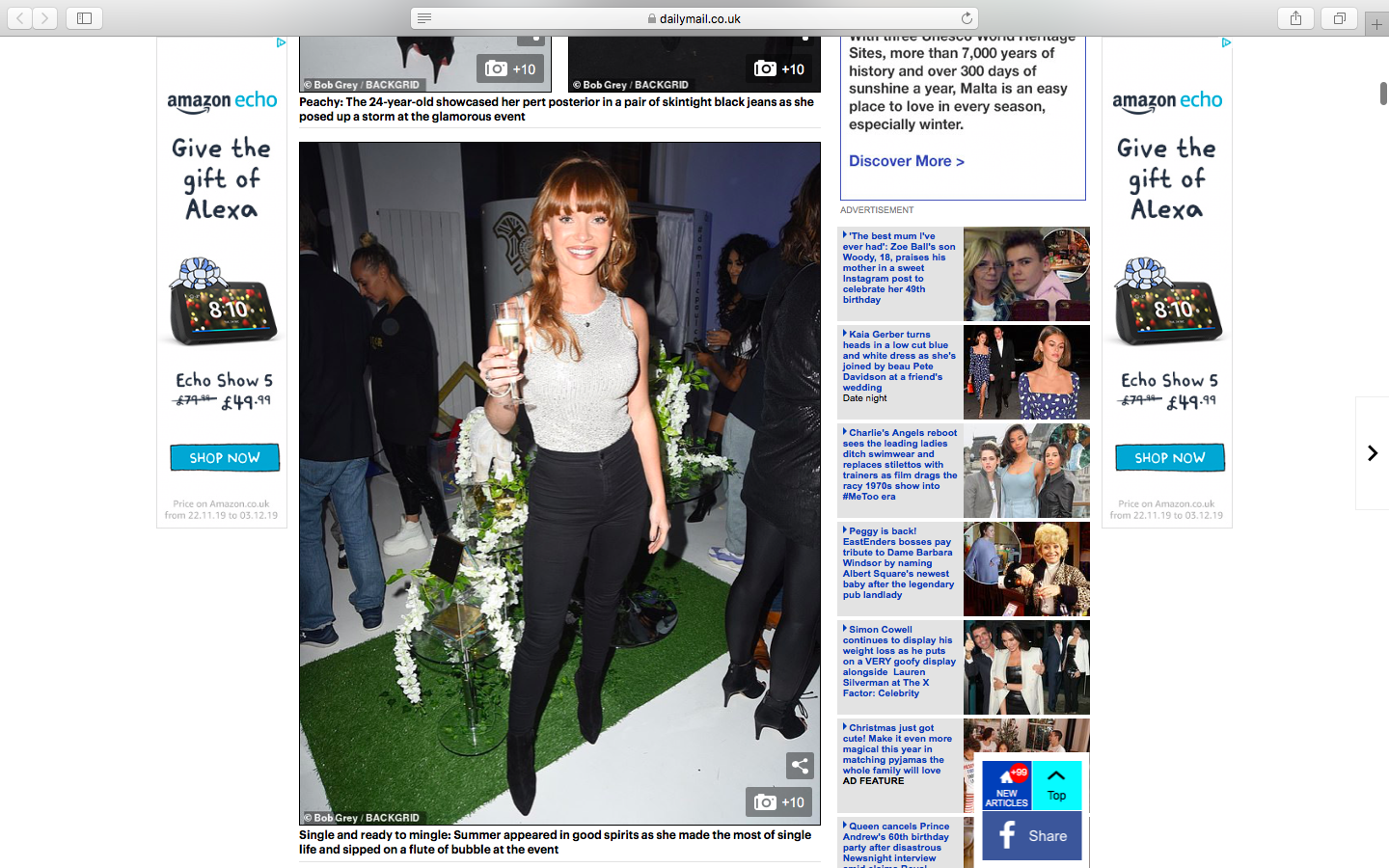 Summer Monteys Fullam at our Dominic Paul Cosmetics Launch Party | Daily Mail