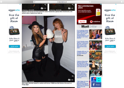 Summer Monteys Fullam and Abigail Clarke at our Dominic Paul Cosmetics Launch Party | Daily Mail