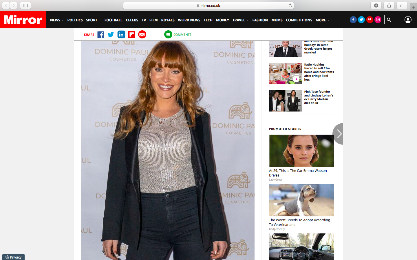Summer Montey’s Fullam Looking gorgeous at our Dominic Paul Cosmetics Event | Mirror online