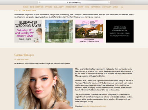 Kent Wedding Magazine Feature | 2019