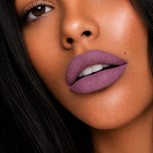 Long lasting vegan friendly liquid lipstick purple Dominic Paul cosmetics