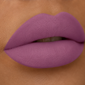 Long lasting vegan friendly liquid lipstick purple Dominic Paul cosmetics