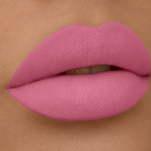 Long lasting vegan friendly liquid lipstick pink Dominic Paul cosmetics