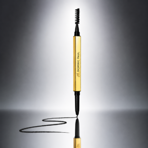 DOMINIC PAUL COSMETICS EYEBROW PENCIL NATURAL LONG LASTING VEGAN FRIENDLY AND CRUELTY FREE EASY TO YOU AND BRUSH HAIR STROKES