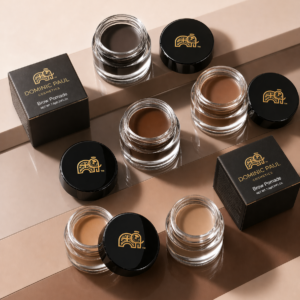 Dominic Paul Cosmetics Brow Pomade long lasting waterproof vegan friendly and cruelty free natural finish
