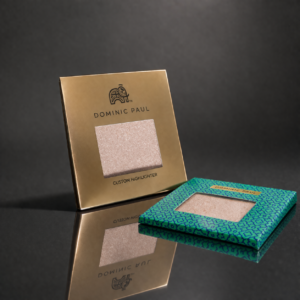 Dominic Paul cosmetics custom powder shimmer highlighter