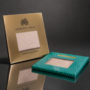 Dominic Paul cosmetics custom powder shimmer highlighter