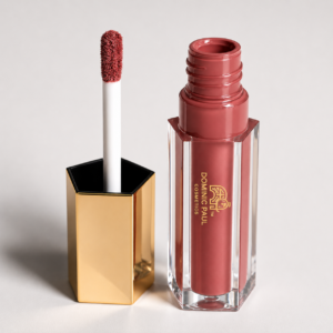 Dominic Paul Cosmetics Lip Glaze, sticky free easy to apply and lasts all day highly pigmented