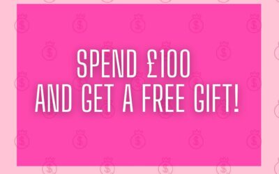 Guess what! If you spend over £100 you’ll get a free gift added to your order!!