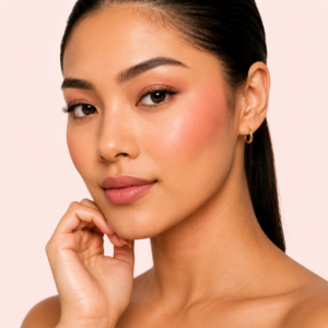 Dominic Paul Cosmetics Powder blush cruelty free and vegan friendly easy to apply long lasting and highly pigmented