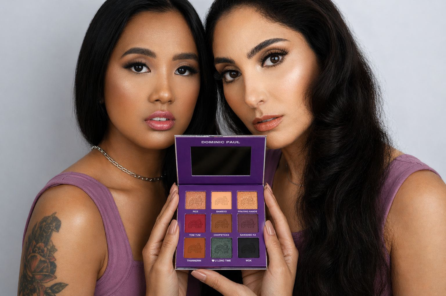 Dominic Paul Cosmetics The Culture Palette eyeshadows vegan friendly and cruelty free long lasting matte and shimmer shades day to night makeup Smokey eye