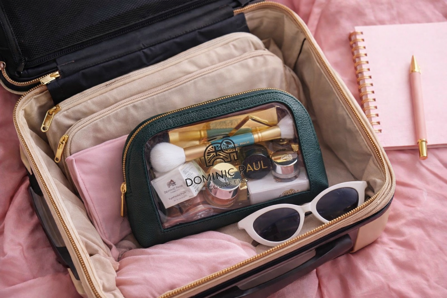 Dominic Paul Cosmetics Travel Makeup Bag